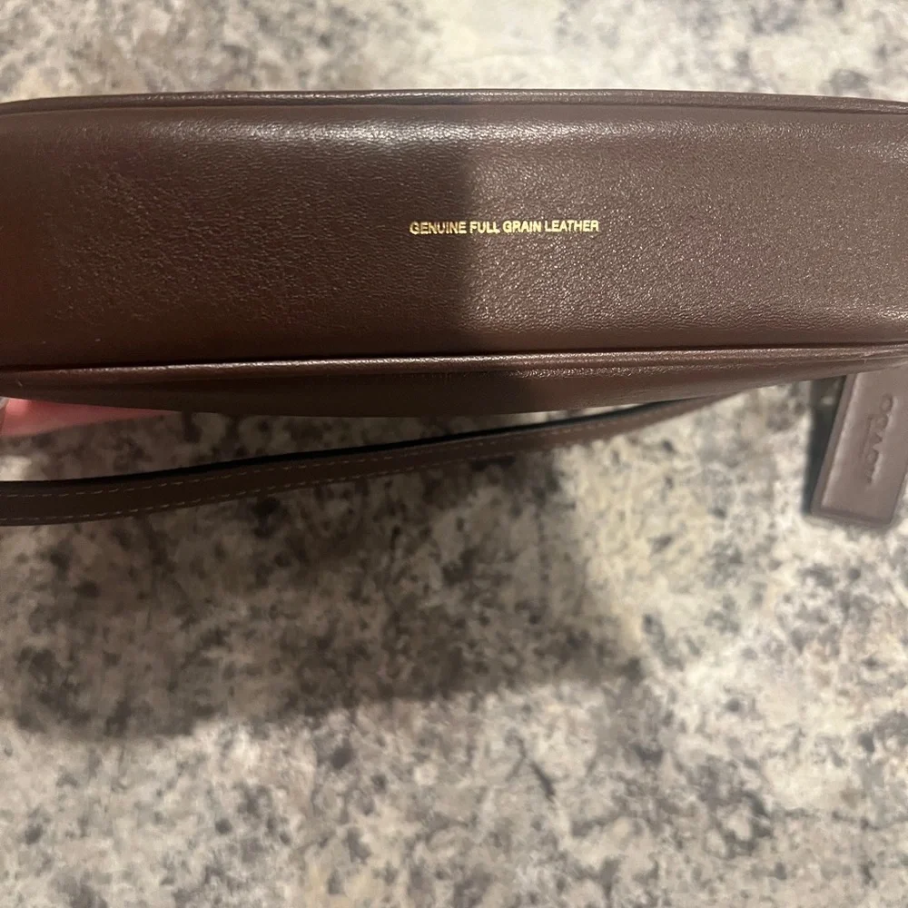 SOLD Coach Dark Brown Leather Shoulder Bag - Picture 5 of 5
